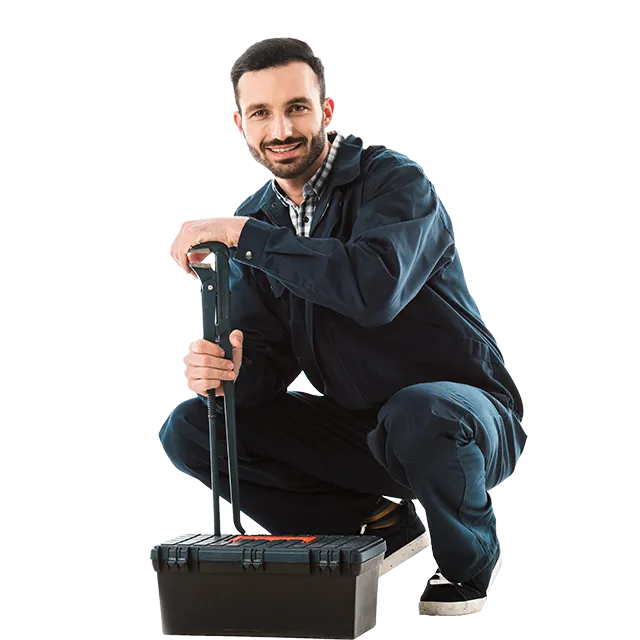 Técnico de electrodomésticos con herramienta